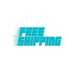 Free shipping icon. Vector illustration