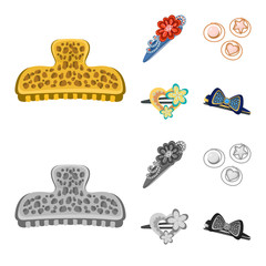 Vector design of beauty and fashion icon. Collection of beauty and female vector icon for stock.