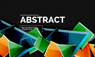 Squares and triangles geometrical background