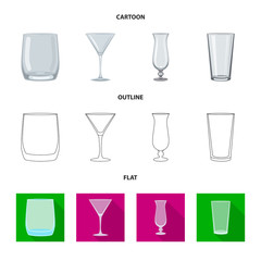 Vector illustration of form and celebration logo. Set of form and volume vector icon for stock.
