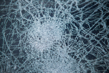 car after an accident, after a pedestrian hit