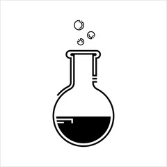 Laboratory Glass Beaker Icon Design