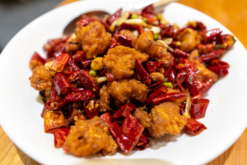 Chinese style spicy fried chicken