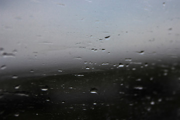 raindrops on the glass