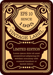 vintage label