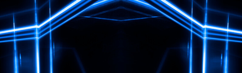 Abstract background neon with lines and glow