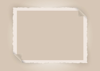 torn paper frame