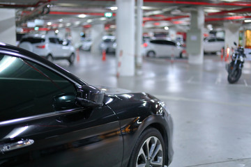 underground of car park in building