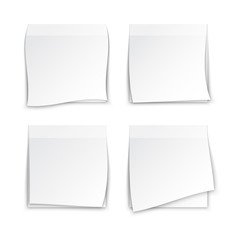 White Paper Post it Notes