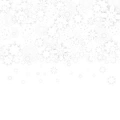 Spring Background with White Paper Flowers