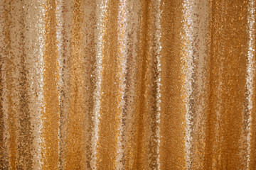Golden Sequence Beaded Background Glitter Pattern