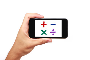 Math Concept With Mathematical Math Symbols