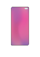 Smartphone Case, Cell phone Back View mockup abstract design on white background. Vector illustration