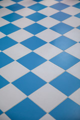  Checkerboard tile floor