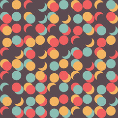 Seamless pattern with circles. Modern abstract artwork.