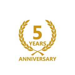 Anniversary icon. Anniversary decoration template
