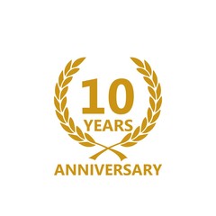 Anniversary icon. Anniversary decoration template
