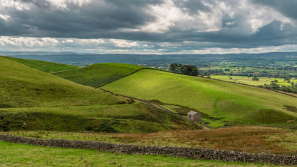 Obraz premium North Pennines landscape on the way between Dufton and High Cup Nick in Cumbria, England, UK