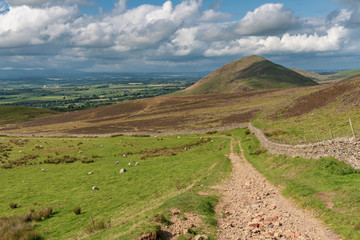 Naklejka premium North Pennines landscape, looking at the Dufton Pike in Cumbria, England, UK