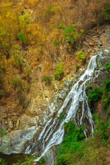 Tao Dam waterfall, the beautiful waterfall in deep forest at Klong Wang Chao national park ,Kamphaeng Phet, Thailand
