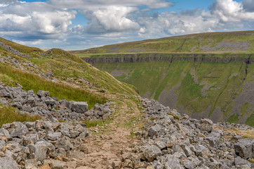 North Pennine landscape at the High Cup Nick in Cumbria, England, UK