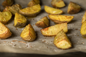 potato splits in the oven