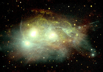 Obraz premium galaxy in a free space