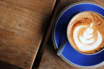 cup of coffee on a table