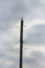 electric pole close up