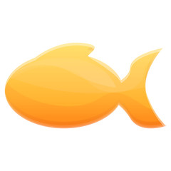 Soft capsule fish oil icon. Cartoon of soft capsule fish oil vector icon for web design isolated on white background