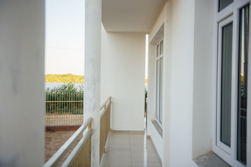 Large two-storey white country house