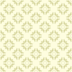 Floral seamless pattern. Pale green background with flowers design