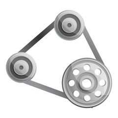 Engine belt icon. Cartoon of engine belt vector icon for web design isolated on white background