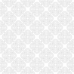 Geometric seamless pattern. Gray design on white background
