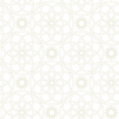Seamless pattern in arabic style. Olive green and white background