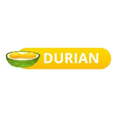 Fresh durian logo. Cartoon of fresh durian vector logo for web design isolated on white background
