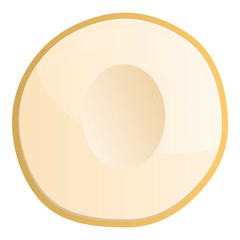 Half longan icon. Cartoon of half longan vector icon for web design isolated on white background