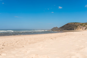 Fototapeta na wymiar Praia da Amoreira is a beach within the Municipality of Aljezur, in the Algarve, Portugal