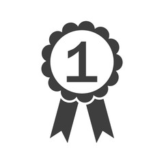 Winner Icon in trendy flat style isolated on grey background. Victory symbol for your web site design, logo, app, UI. Vector illustration, EPS10.