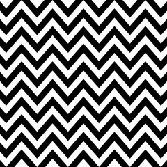 Materiał do szycia Seamless zig zag pattern in black and white. Abstract background