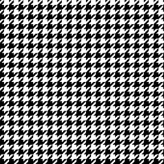 Black and white pattern Houndstooth seamless pattern black and white