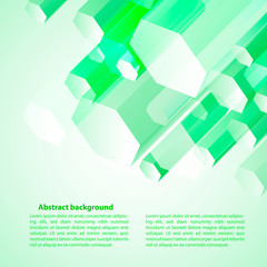 Cristal ice. Vector illustration for your business presentation