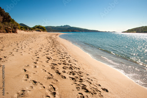 Spiaggia Di Tuerredda Sardegna Italia Stock Photo And