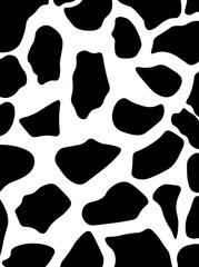Seamless black and white cow pattern, doodle style. Can be used for wallpaper, pattern fills, web page background, surface textures