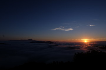 landscape sky ภูเขา ทะเลหมอก sun