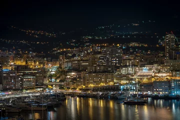 Deurstickers Monaco by night © Dmytro Surkov