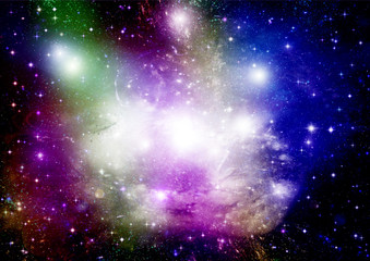 galaxy in a free space