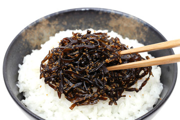 ご飯　佃煮　昆布