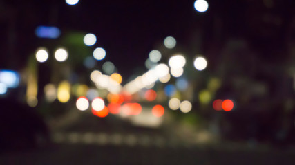 blur light bokeh abstract background in vintage concept