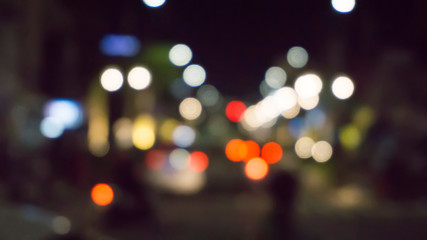 blur light bokeh abstract background in vintage concept